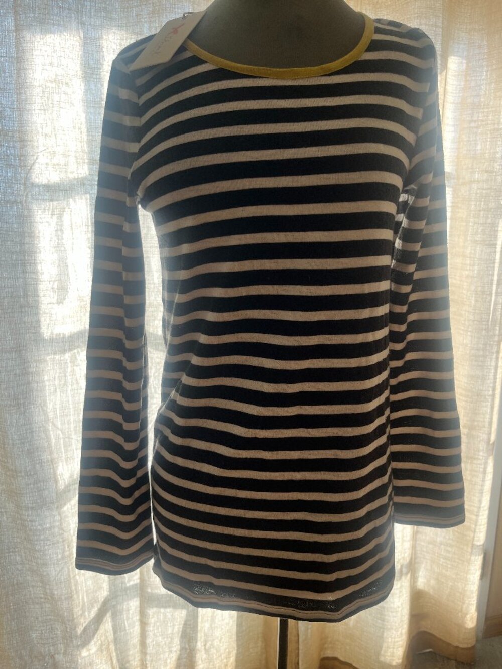 Striped Tunic with Side Zippers